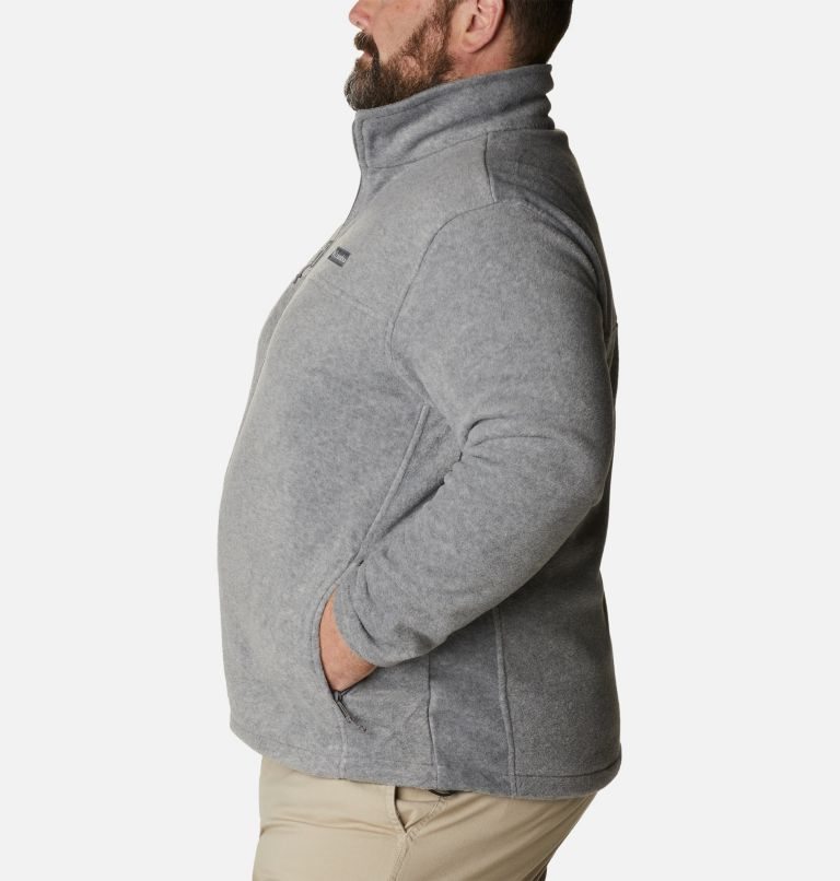 Men's Columbia Steens Mountain 2.0 Full Zip Fleece Jackets Grey | Plus Size CA-B63L8